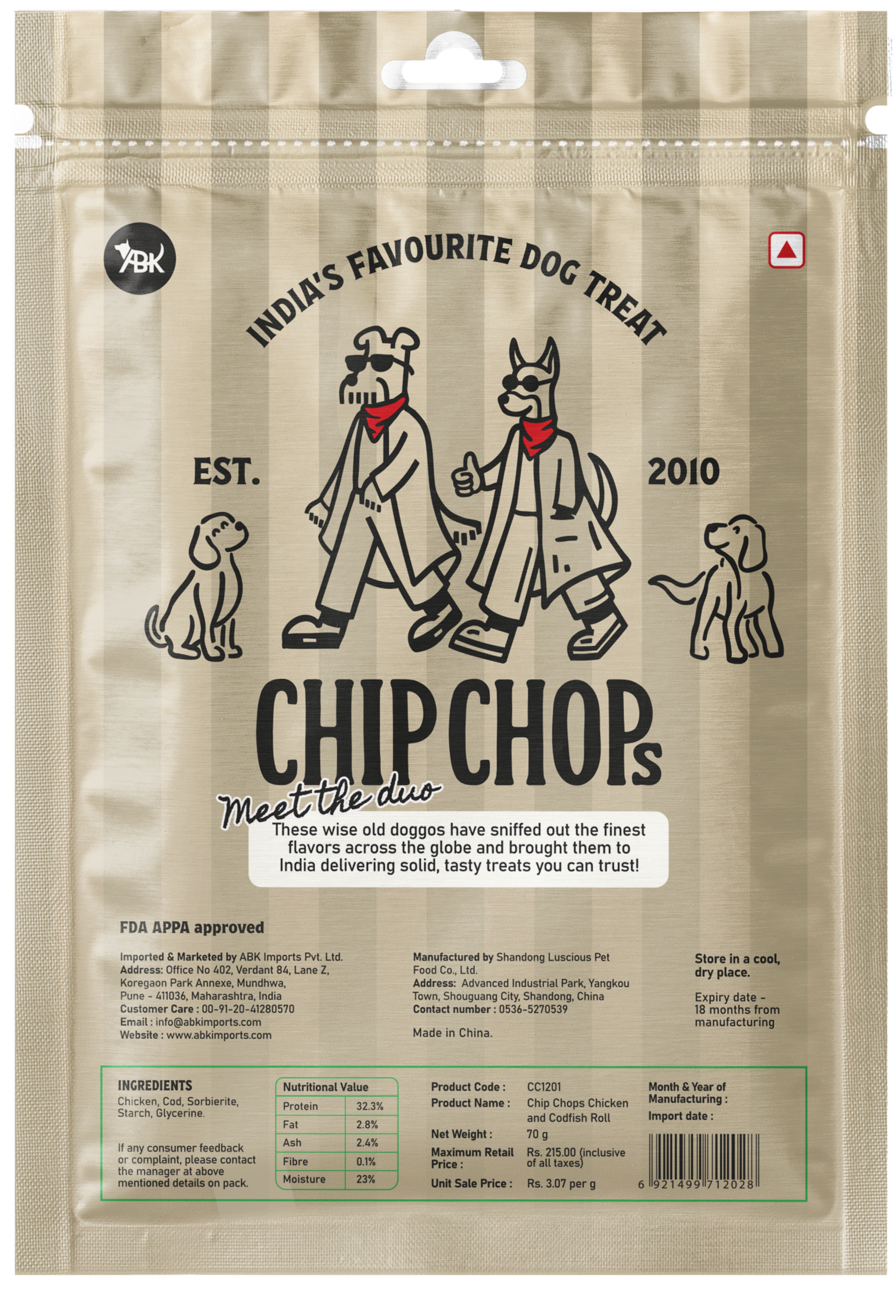 Chip Chops Chicken and Codfish Rolls Dog Treats image 6