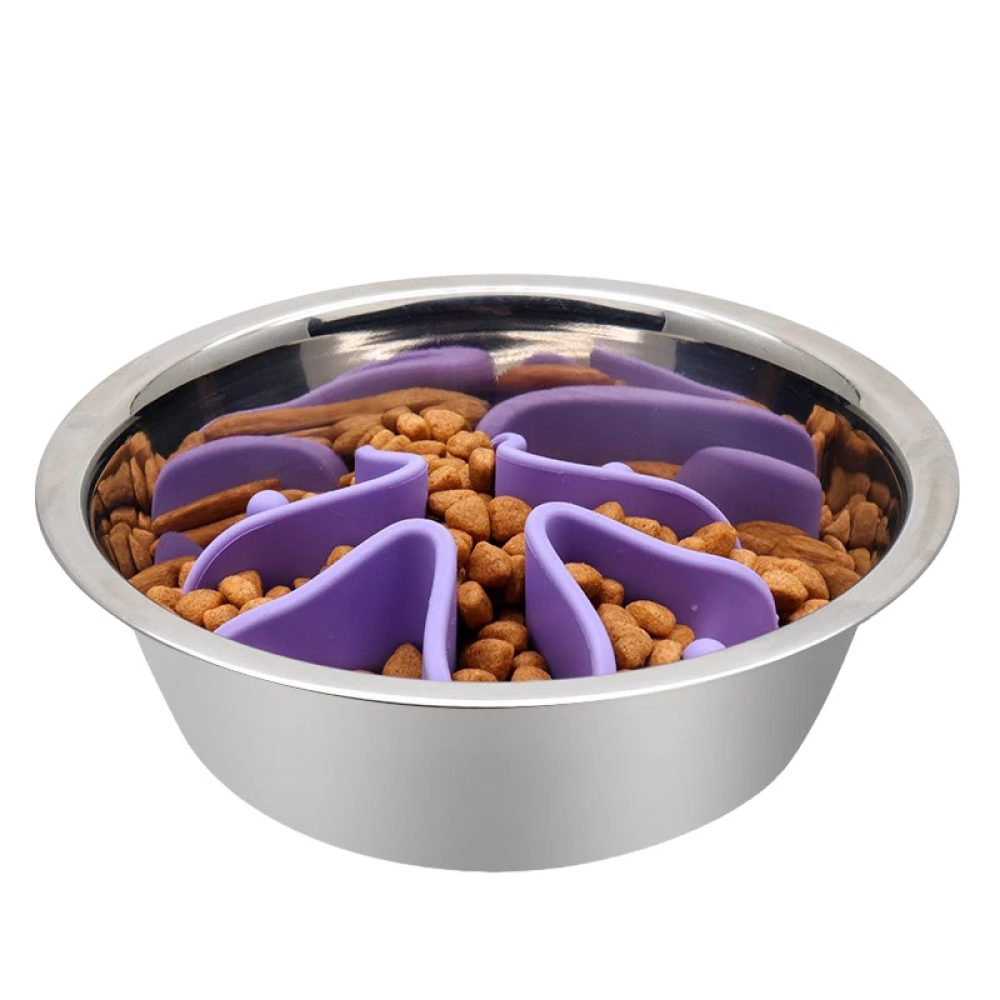 Talking Dog Club Slow Feeder Bowl Attachment for Dogs and Cats (Purple) image 7