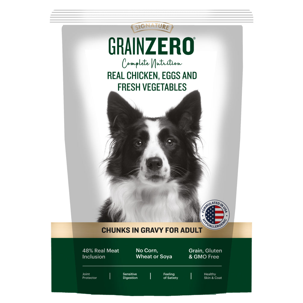 Signature Grain Zero Chicken Chunks Gravy Adult Dog Wet Food