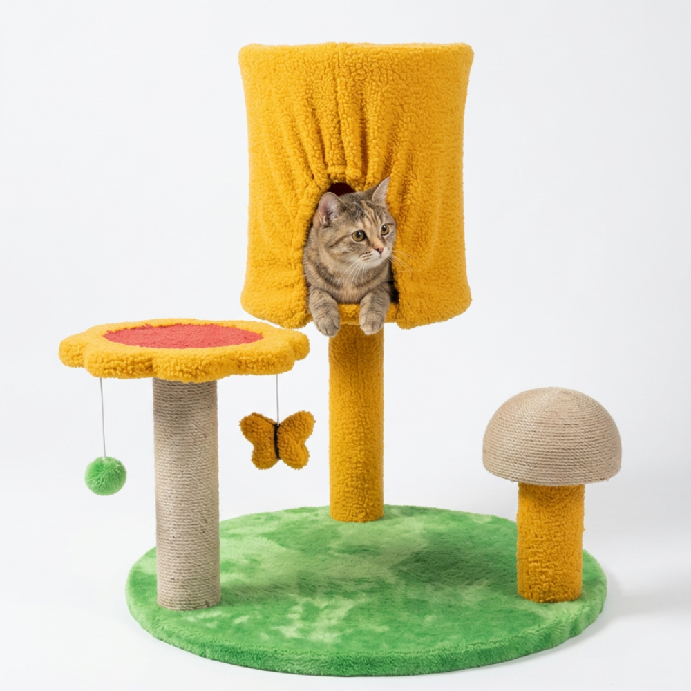 Skatrs Furrytale Tower Cat Tree for Cats and Kittens image 1