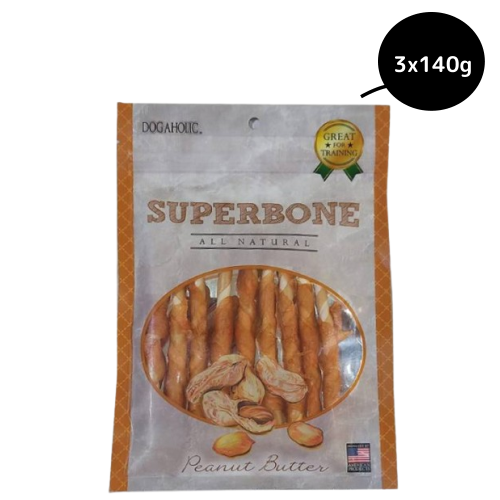 Super Bone Chicken Peanut Butter Stick Dog Treats image 3