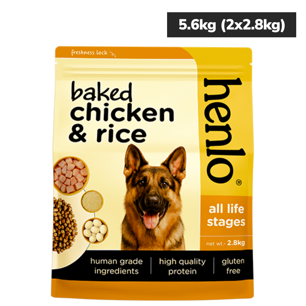 Henlo Baked Chicken & Rice Adult and Puppy Gluten free Dog Dry Food | 100% human grade ingredients image 9