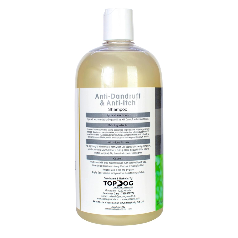 Petswill Anit Dandruff & Anti Itch Shampoo for Dogs and Cats image 3