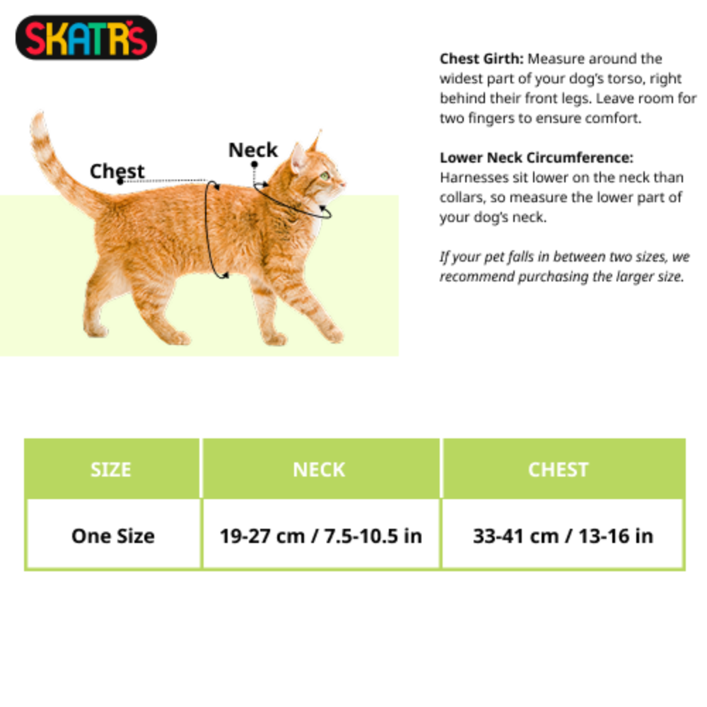 Skatrs Harness with Leash for Cats (Blue) image 2