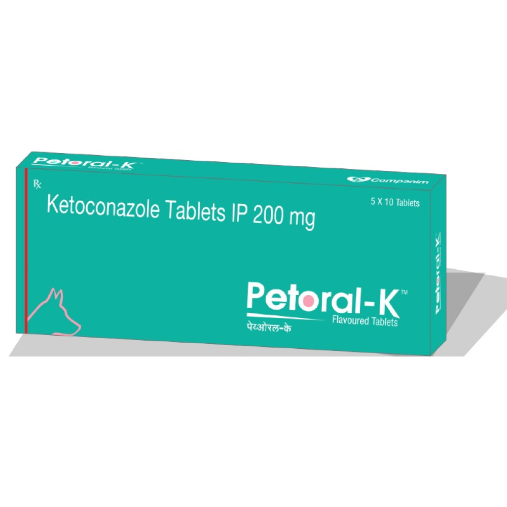 TTK Petoral K (Ketoconazole) 200mg Tablet for Dogs image 2