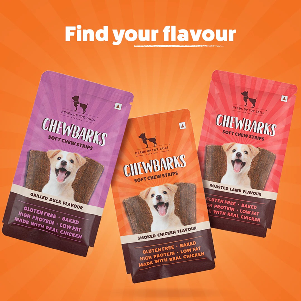 HUFT Chewbarks Gluten Free Smoked Chicken Soft Chew Strips Dog Treats image 6