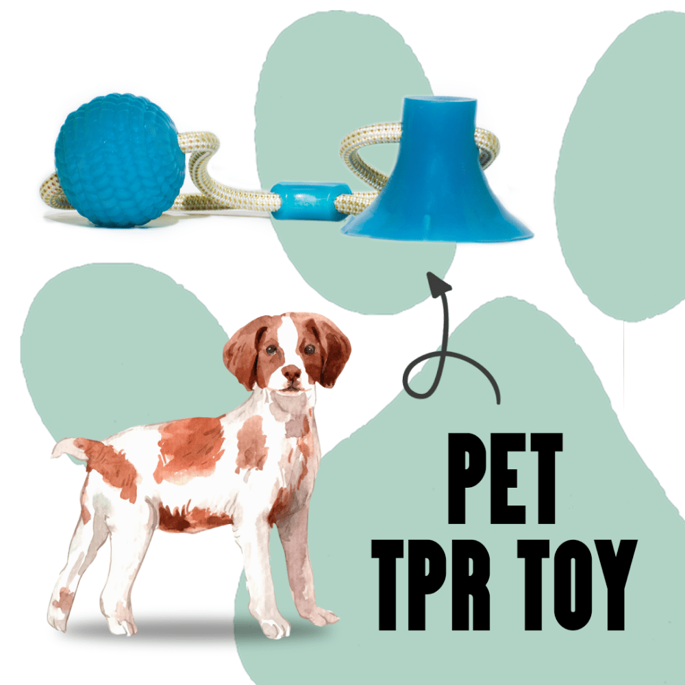 Basil Silicon Vacuum Cup with Rope & Ball Toy for Dogs and Cats | For Medium Chewers (Purple) image 7