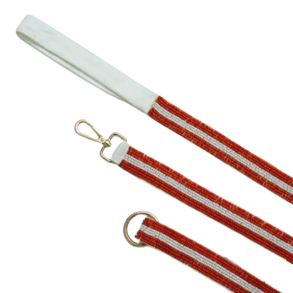 Floof & Co Paw Ruby Pearl Leash & Collar (Red) image 2
