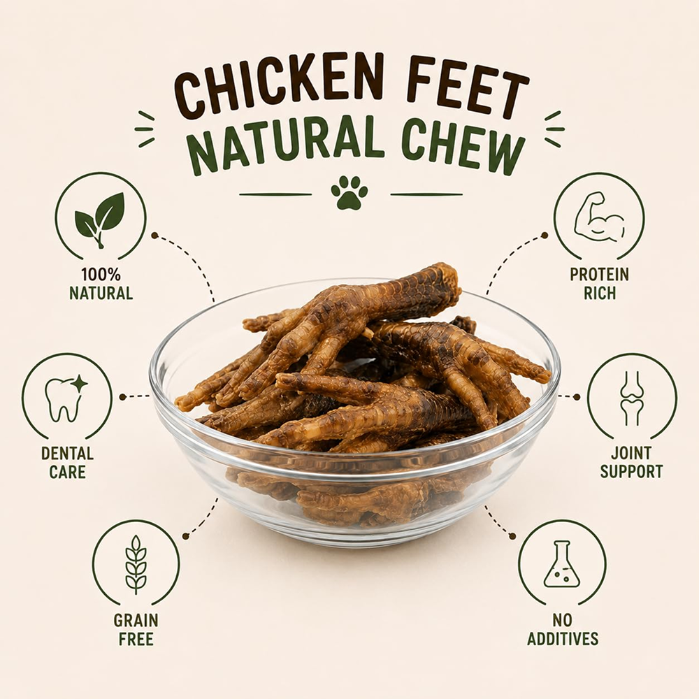 Pawpourri 100% Natural Chicken Feet Dog Treat image 3