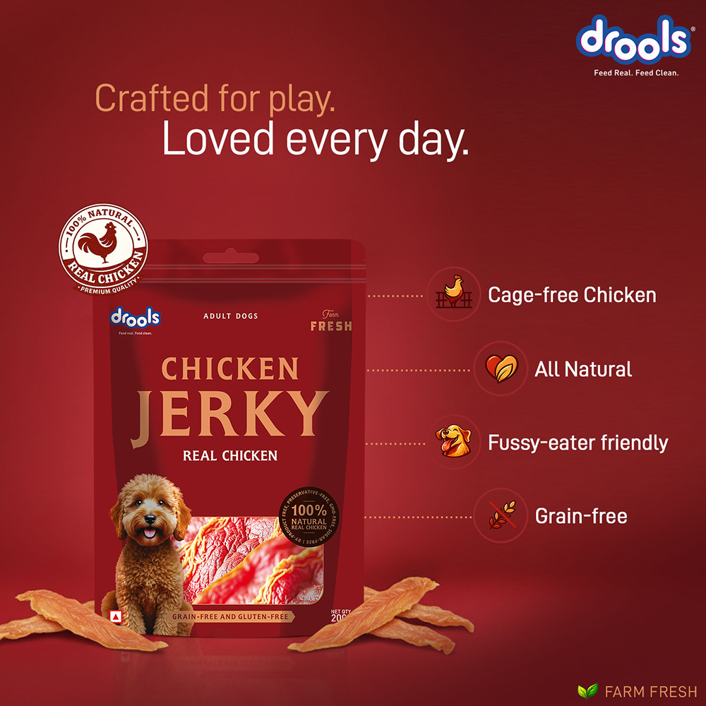 Drools Chicken Jerky Dog Treats image 2