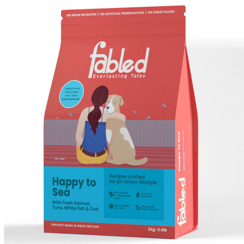 Fabled Happy to Sea Fresh Salmon Tuna White Fish and Cod Adult Dog Dry Food image 5