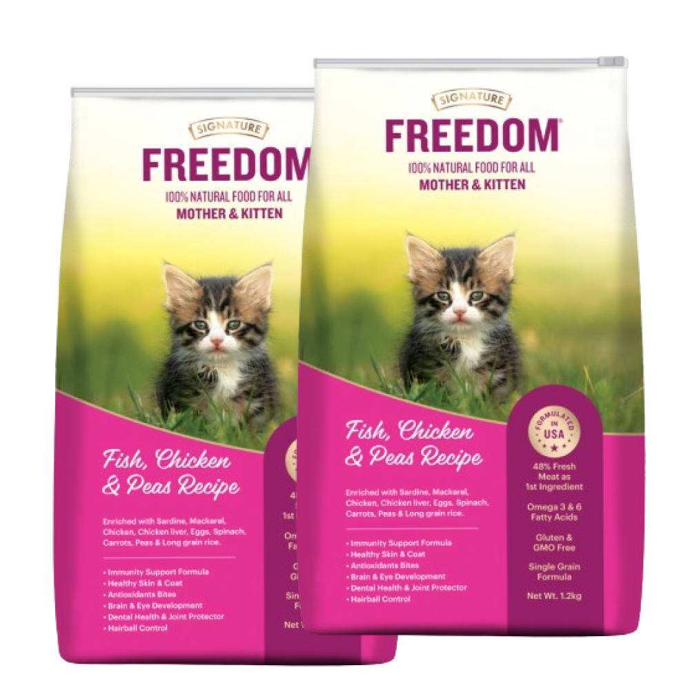Signature Freedom Fish, Chicken and Peas Recipe Kitten Dry Cat Food image 8