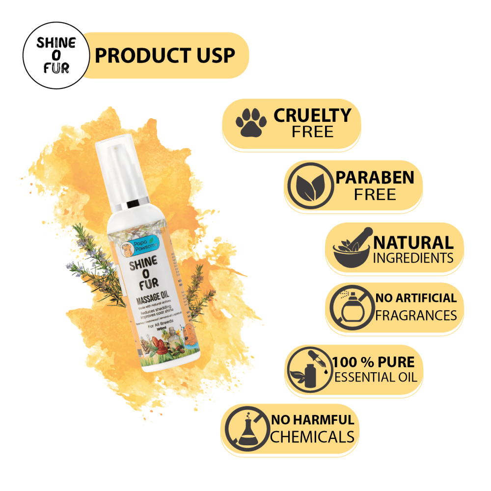 Papa Pawsome Shine O' Fur Massage Oil for Dog image 6