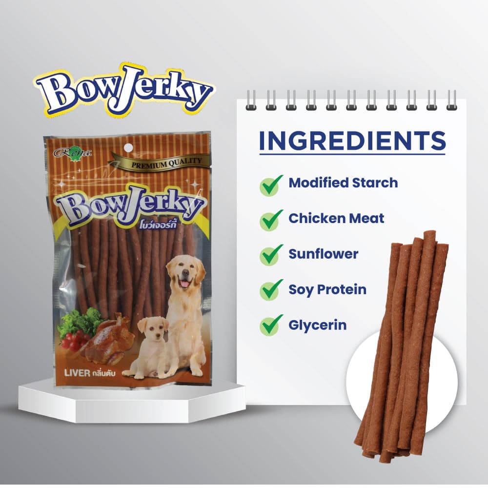 Rena BowJerky Liver Sticks Dog Treats image 2