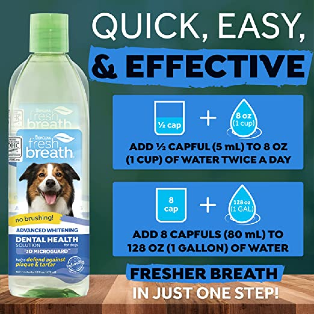 Tropiclean Advanced Whitening Oral Care Water Additive for Dogs image 9