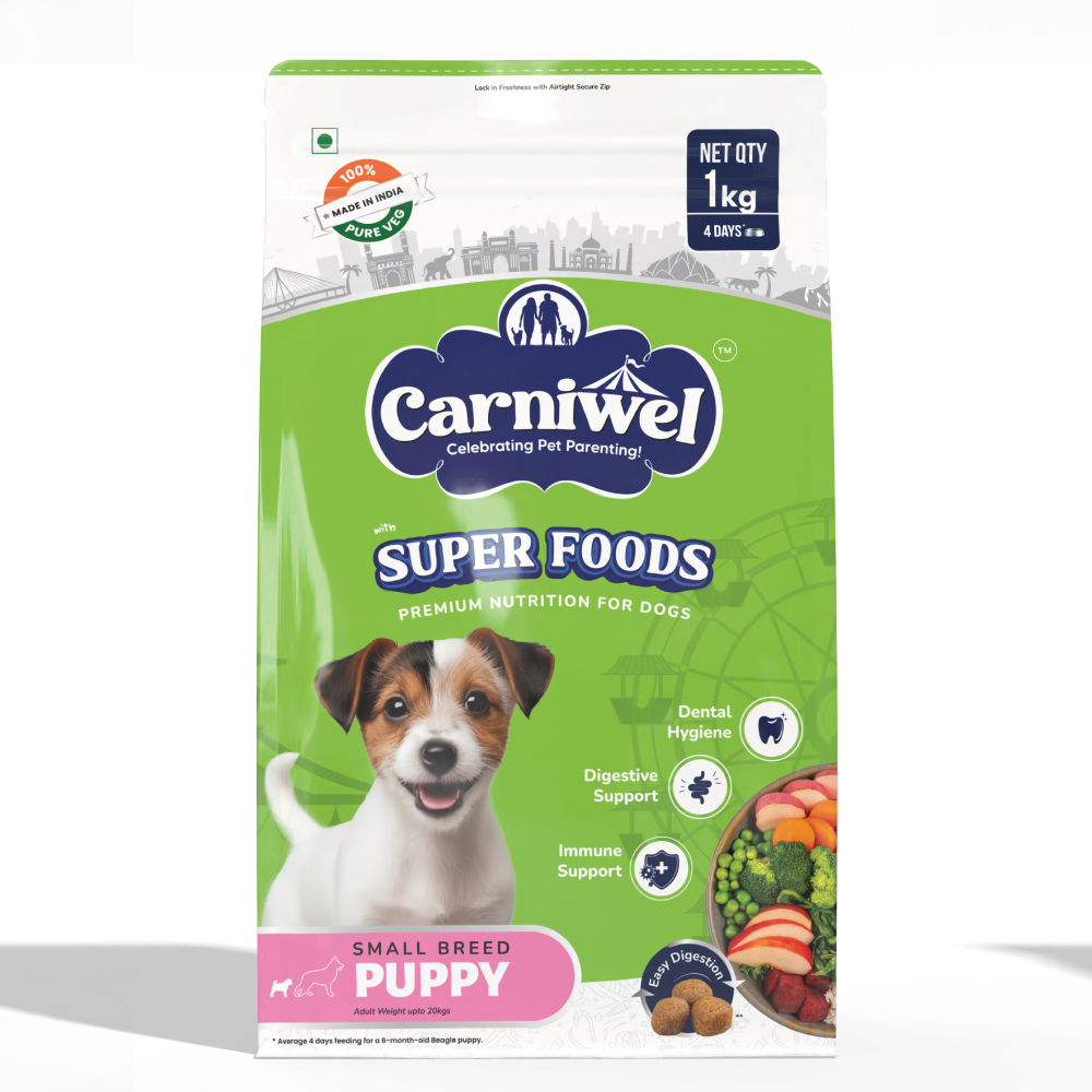 Carniwel Superfoods Veg Kibble Small Breed Puppy Dog Dry Food image 7
