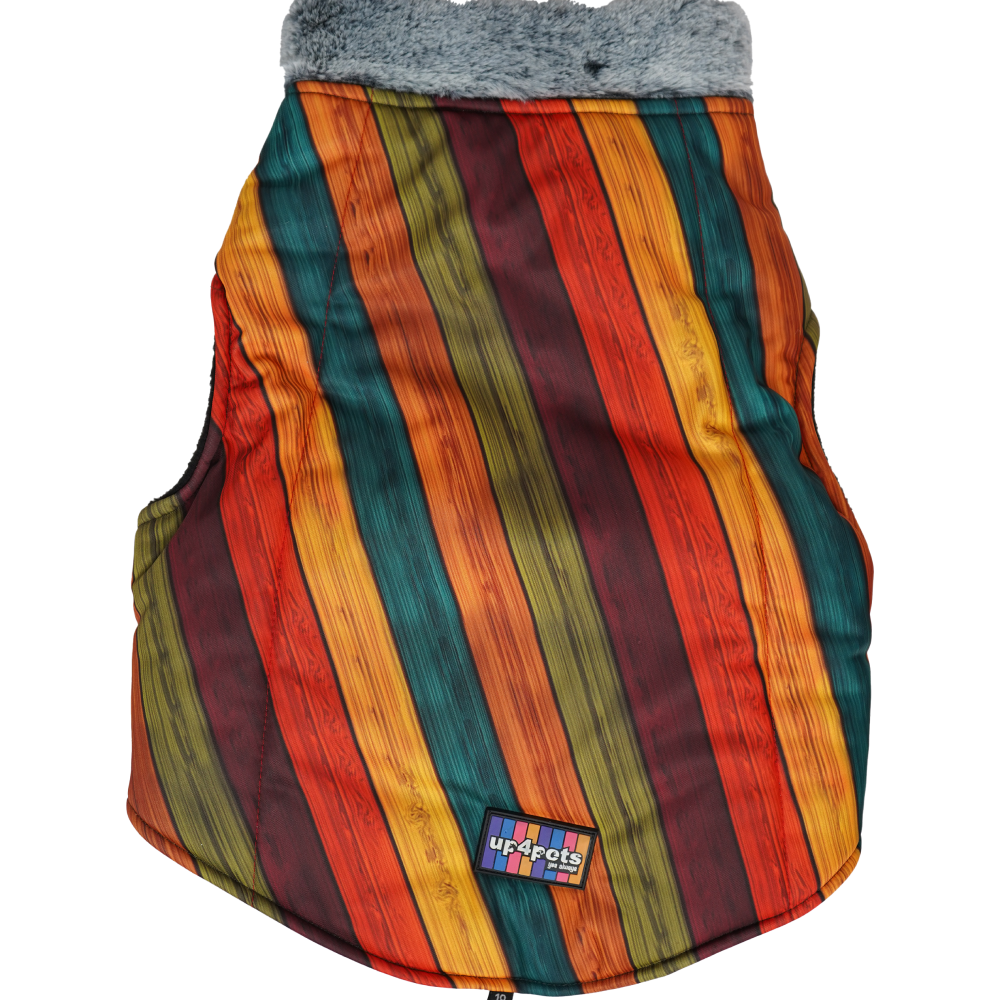 Up4pets Autumn Stripe Polyester Fleece Jackets for Dogs and Cats image 2