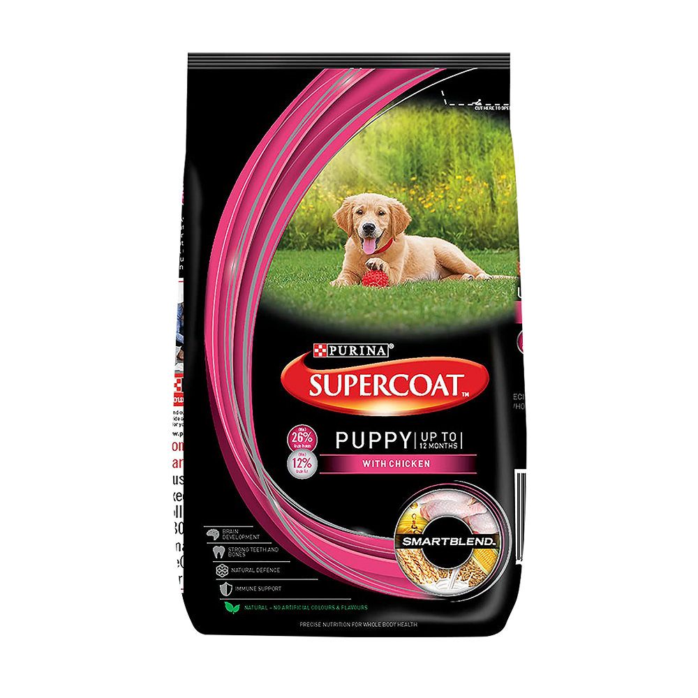 Purina SuperCoat Chicken Smartblend Puppy Dog Dry Food (Up to 12 months)
