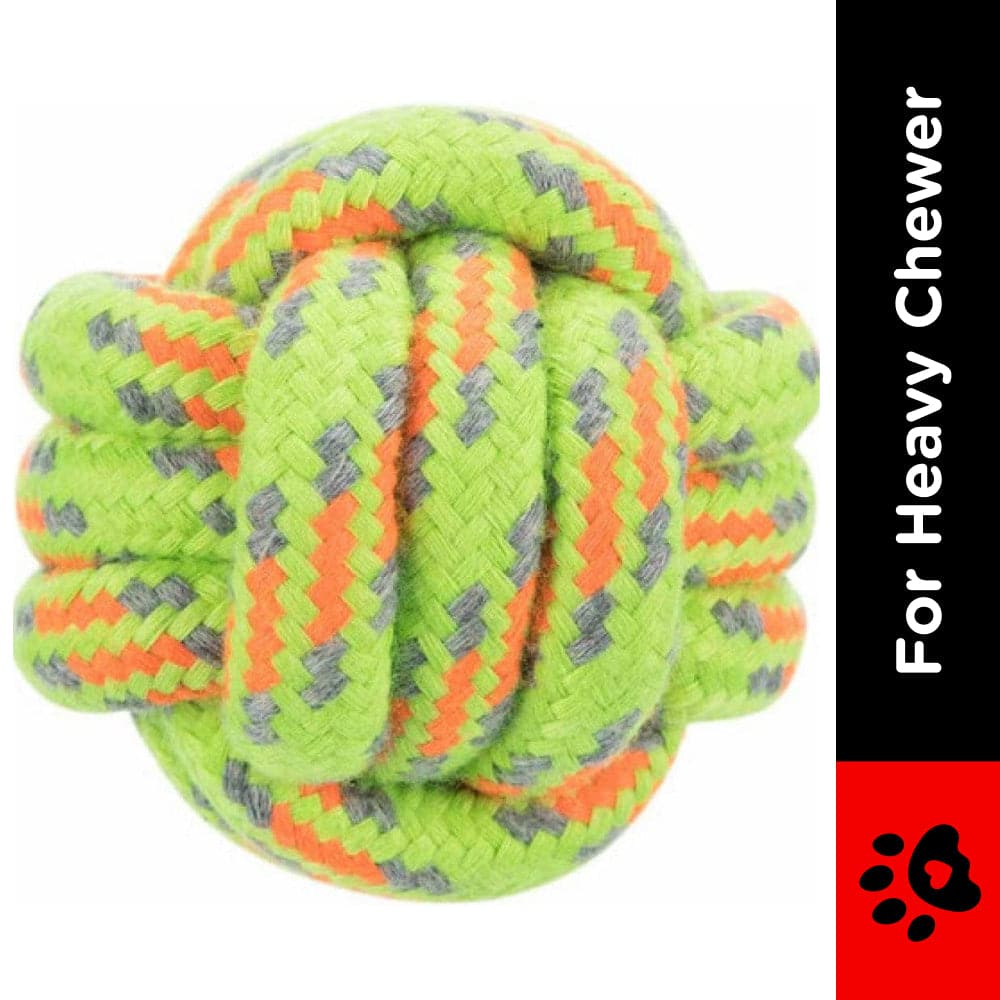 Trixie Rope Ball Toy for Dogs (Green) image 2