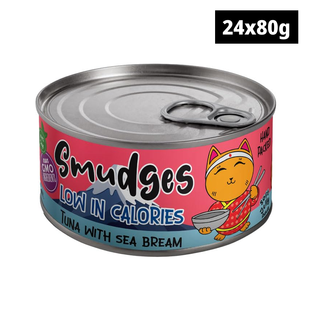 Smudges Tuna Flakes with Sea Bream in Soft Jelly Adult Cat Wet Food image 2