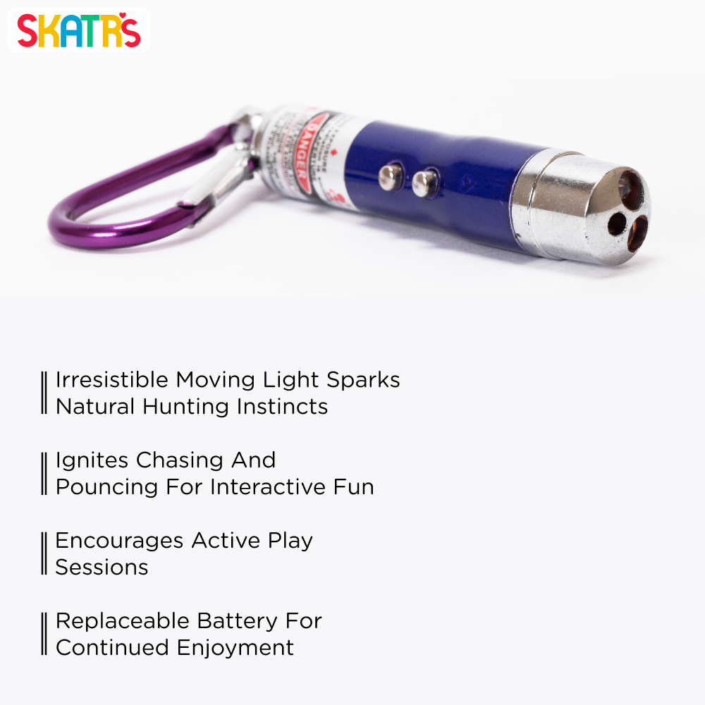 Skatrs Laser Light Toy for Cat (Purple) image 3