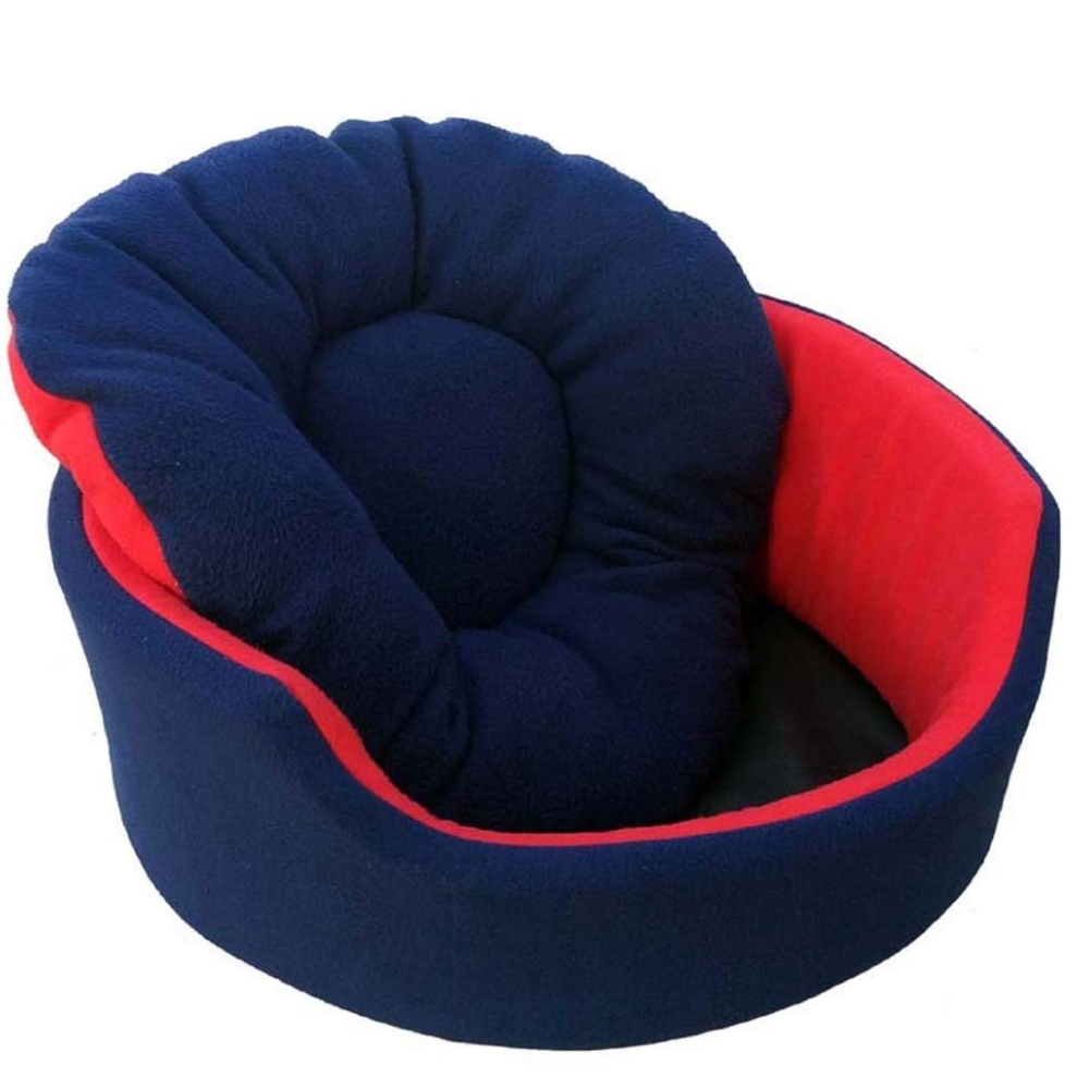 Fluffy's Pawsome Luxurious Both Side Soft Polyester Bed for Dogs and Cats (Red/Blue) image 6