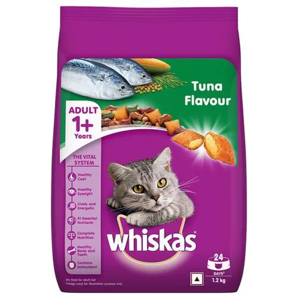 Whiskas Chicken, Ocean Fish and Tuna Flavour Adult Cat Dry Food Combo image 8