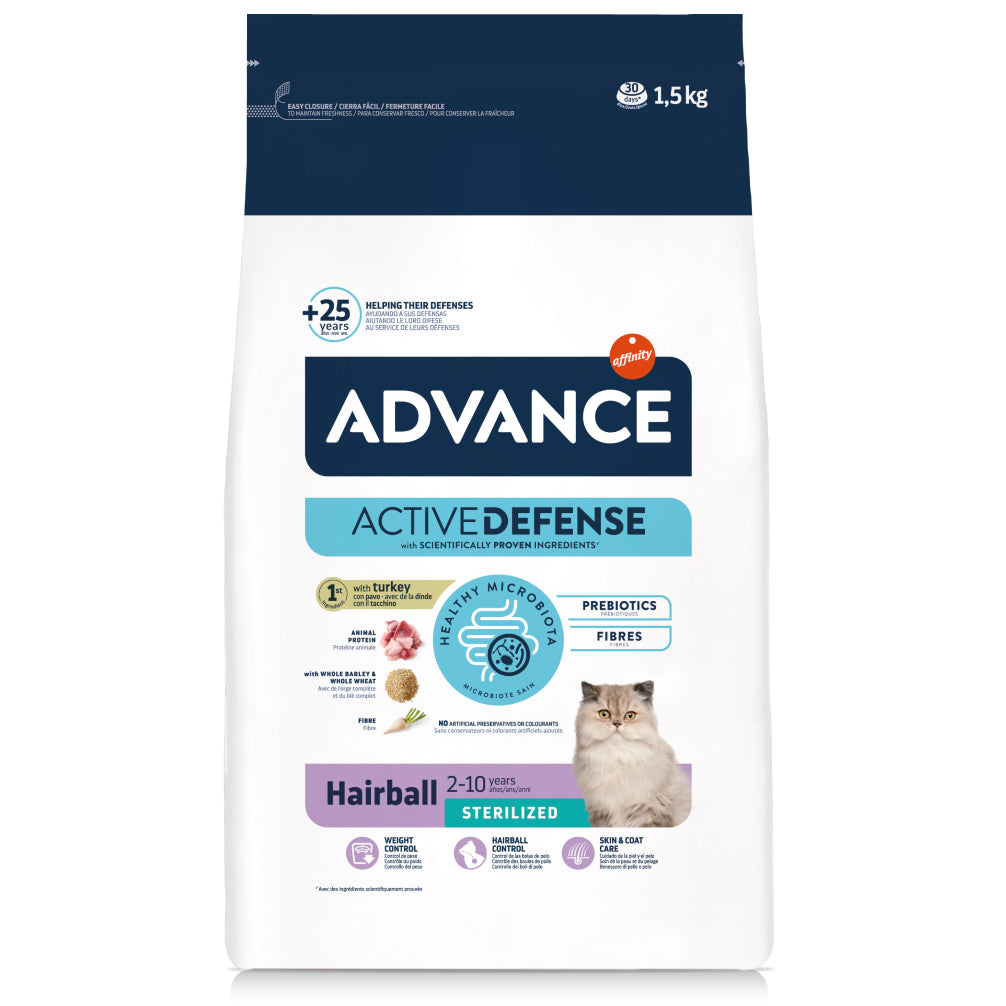 Affinity Advance Active Defense Adult Cat Dry Food Sterilized Hairball image 1