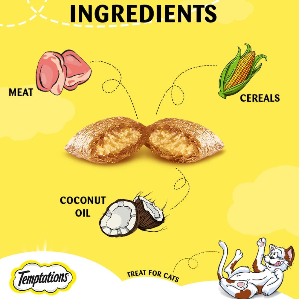 Temptations Tasty Chicken Flavour and Tempting Tuna Flavor Cat Treats with Skyec Skyworm Cat Deworming Tablet Combo image 9