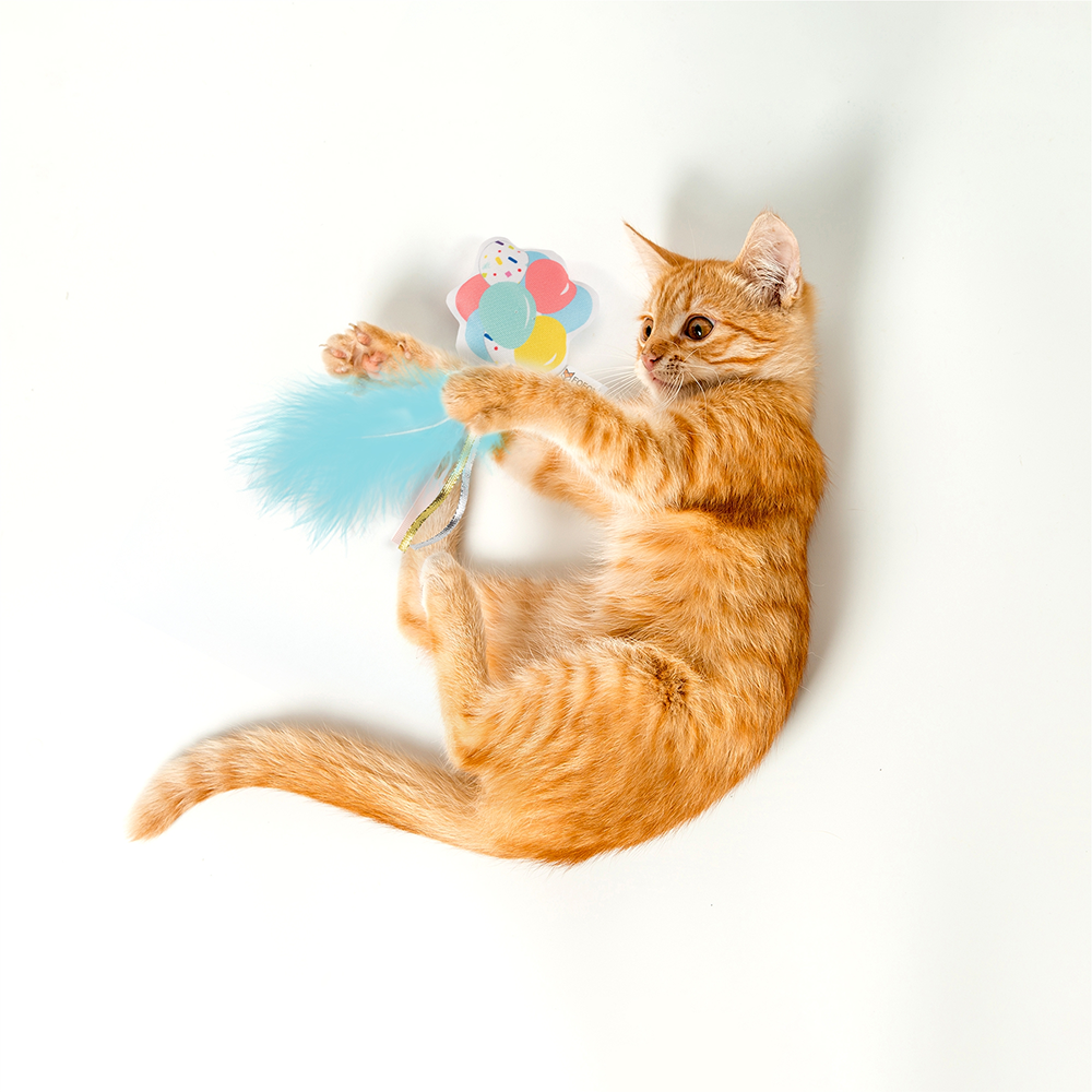 Barkbutler x Fofos Birthday Balloon Catnip Toy for Cats image 6