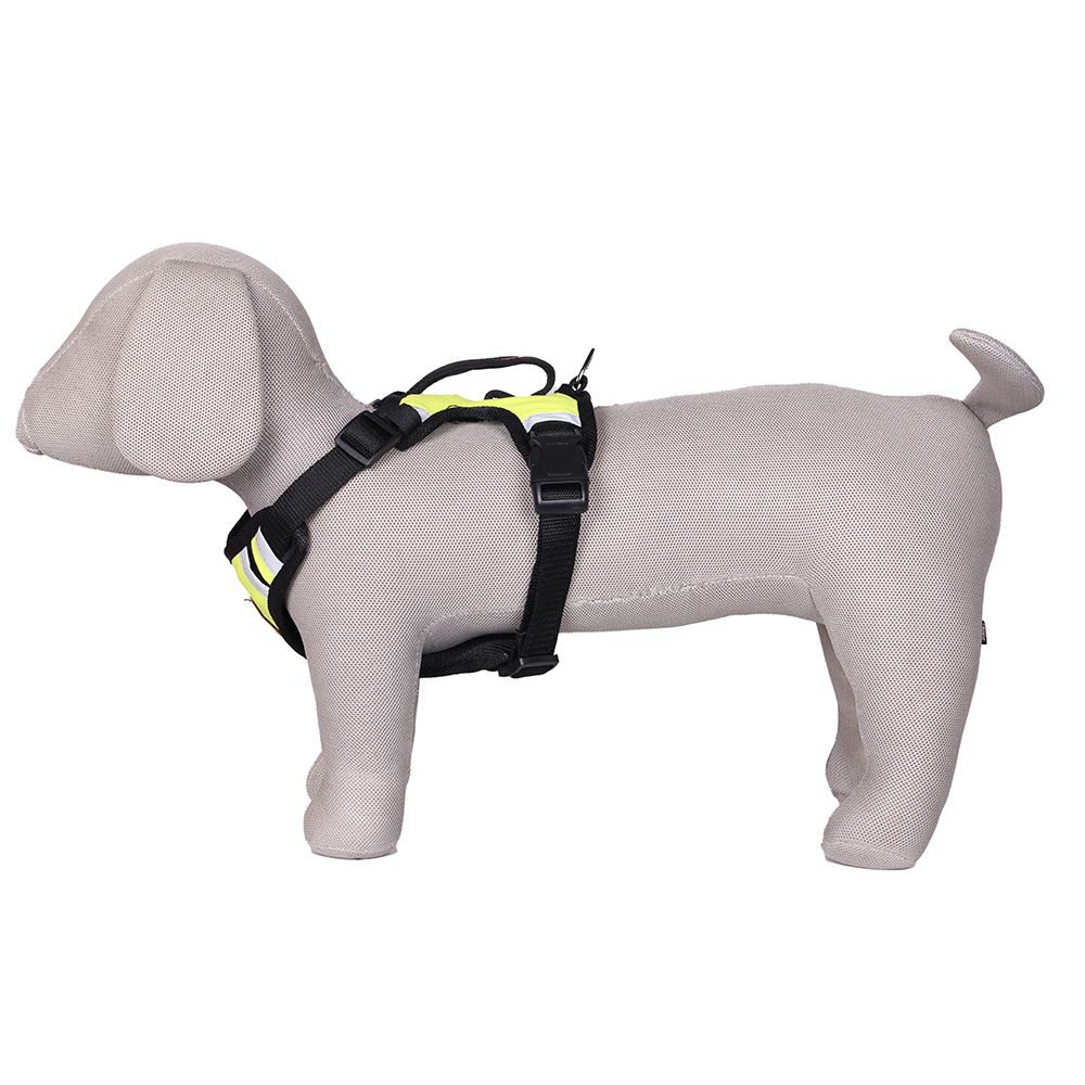 Pets Like Padded Double Side Harness for Dogs (Neon Yellow) image 5