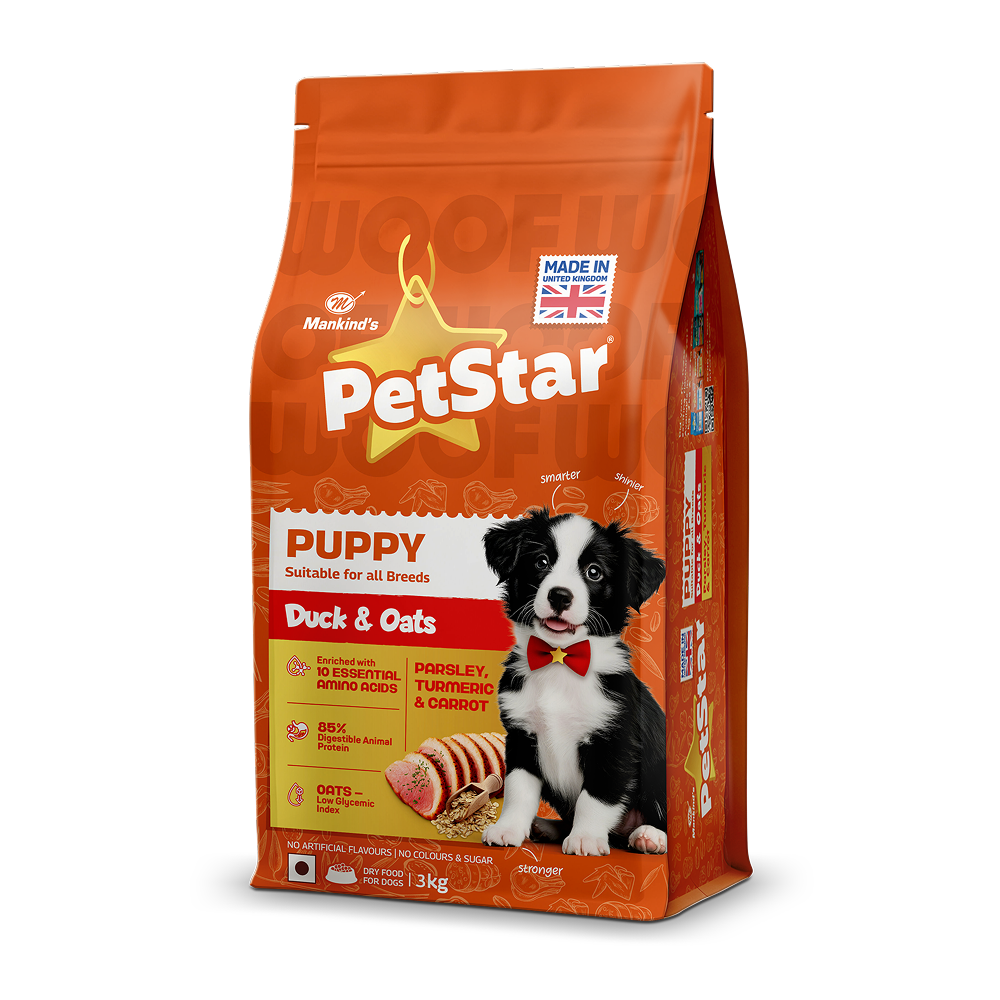 Mankind's Petstar Duck & Oats Formula Puppy Dog Dry Food image 8