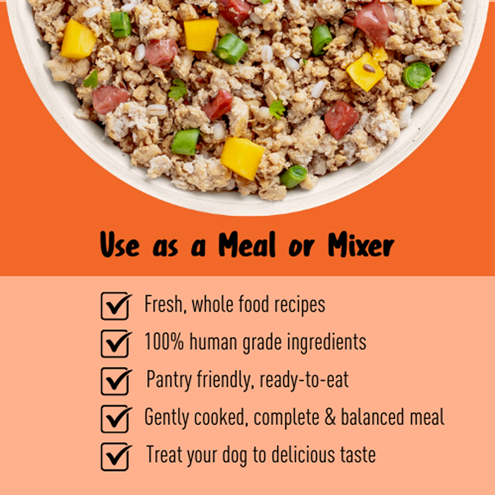 Homiee & Ginger Mini Meals Chicken & Barle, Chicken & Sweet Potato and Chicken & Quinoa Fresh Food for Dogs Combo image 6