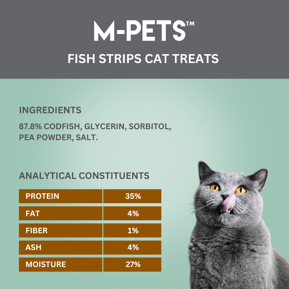 M PETS Fish Strips Treats for Cats image 3