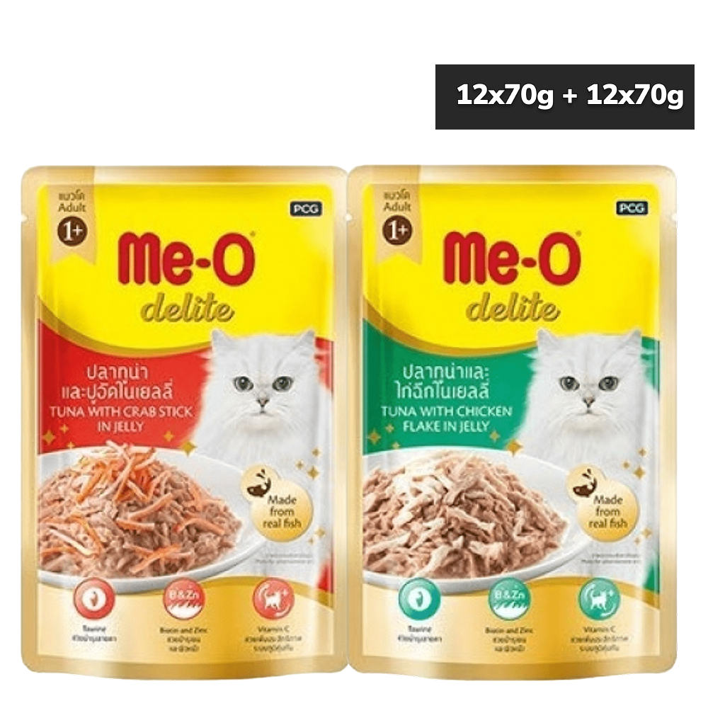 Me O Tuna, Chicken, Crab Wet Food Combo for Cats
