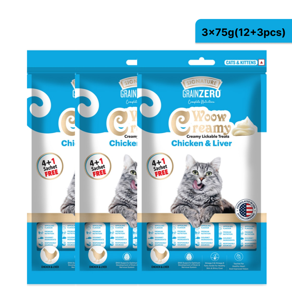 Signature Grain Zero Chicken and Liver Lickable Creamy Cat Treats image 2
