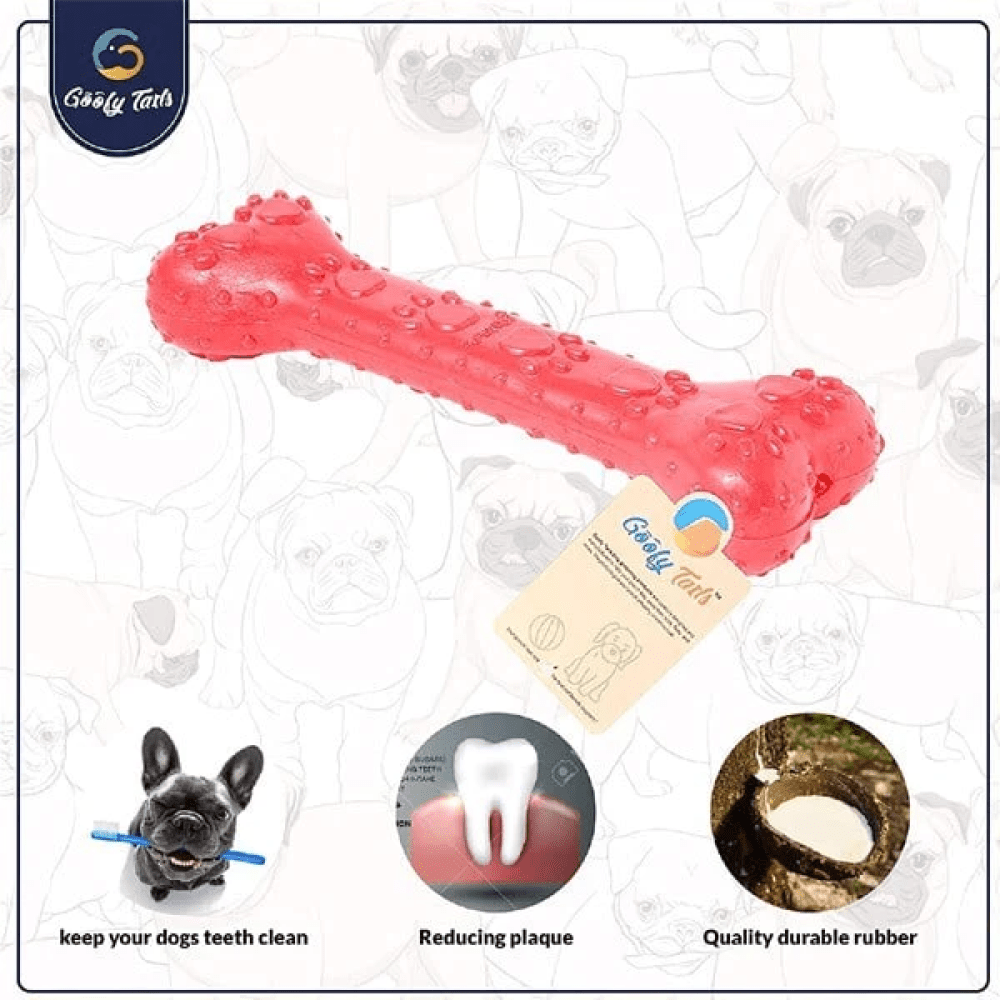 Goofy Tails Super Dog Spike + Hole + Bone Medium Toy for Dogs (Pack of 3) image 4