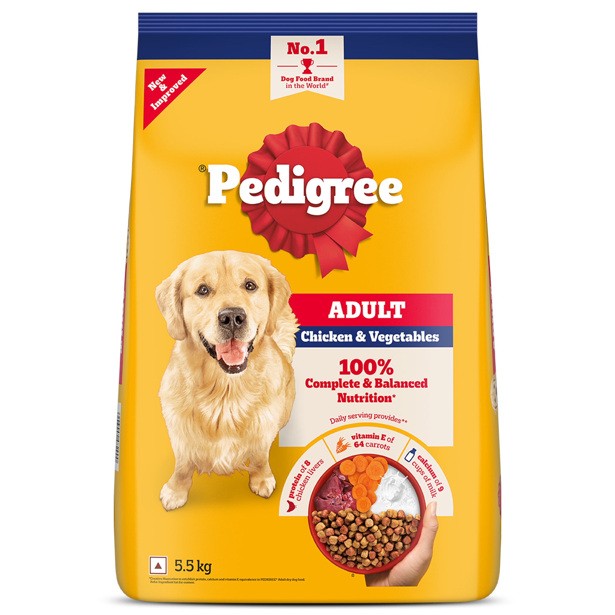 Pedigree Chicken and Vegetables Adult Dog Dry Food image 7
