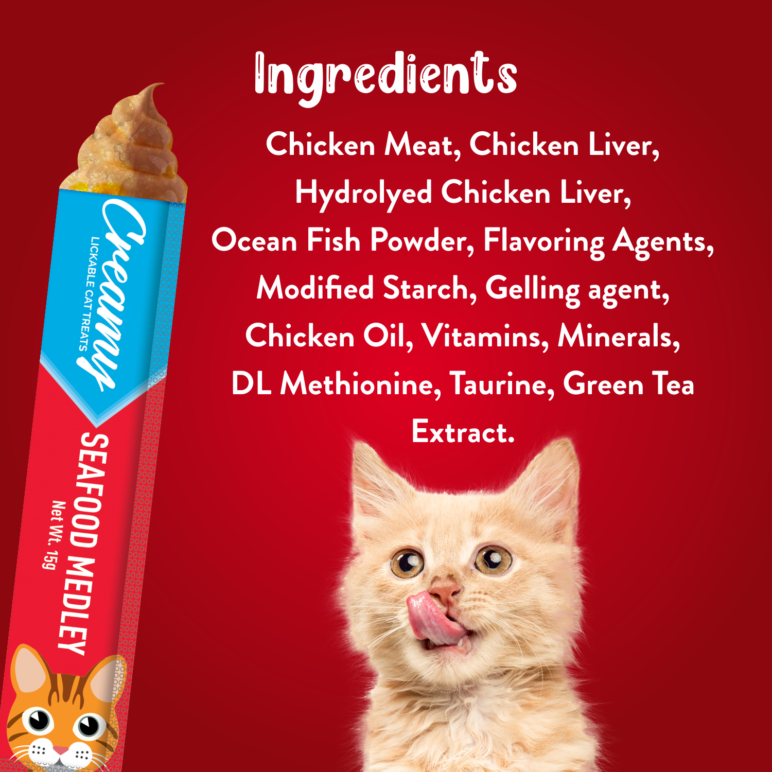 Drools Seafood Medley Creamy Cat Treats image 3