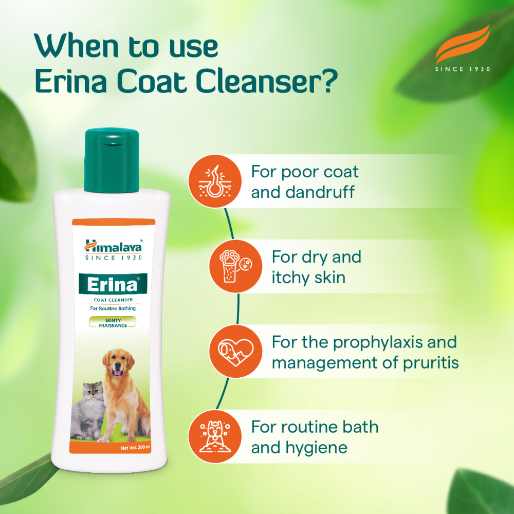Himalaya Erina Coat Cleanser Shampoo for Dogs and Cats image 4