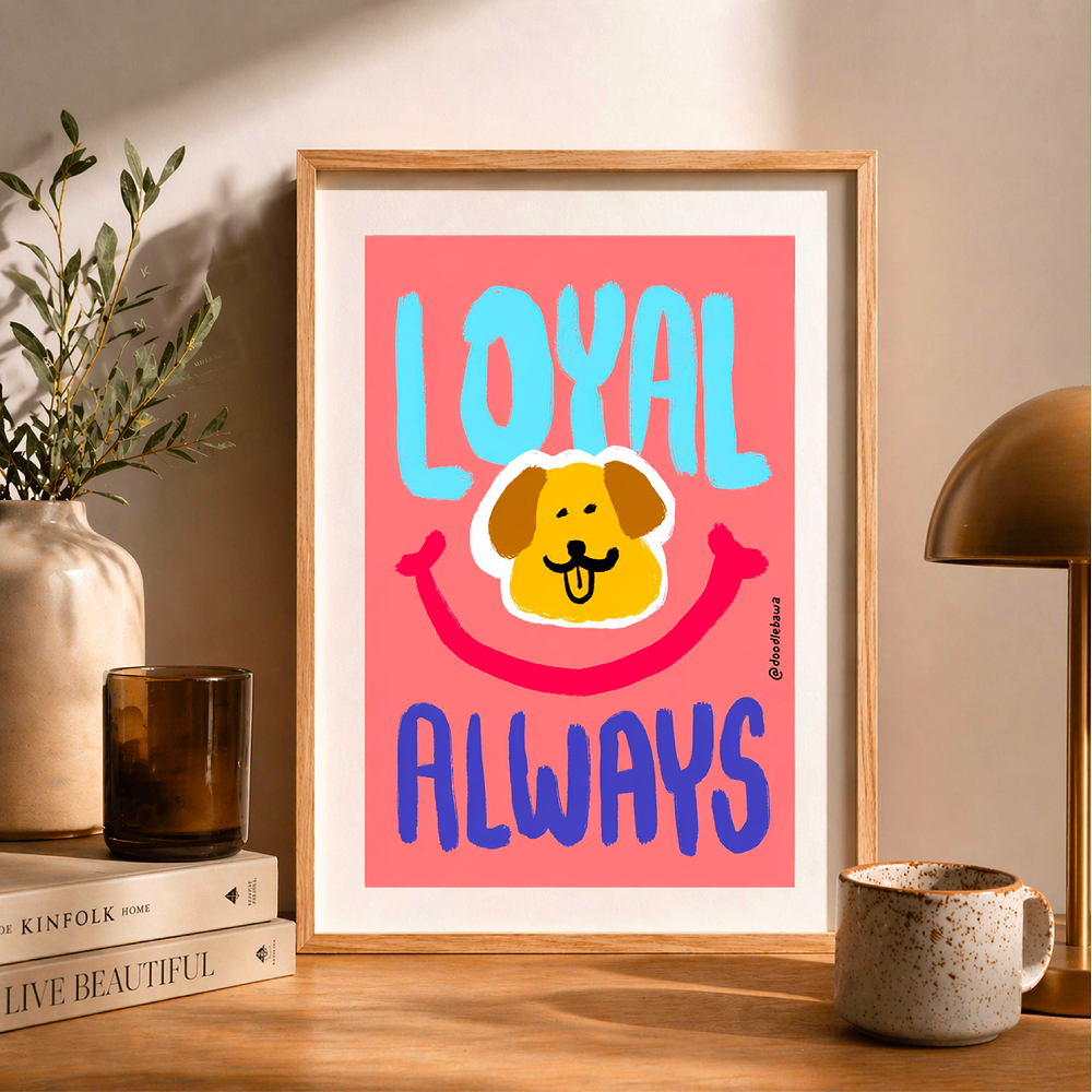Doodlebawa Dog Life Cool Art Poster (Set of 4) image 3