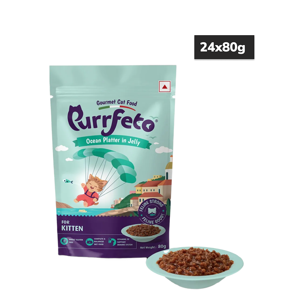 Purrfeto Oceanfish Recipe in Jelly Kitten Cat Wet Food image 8