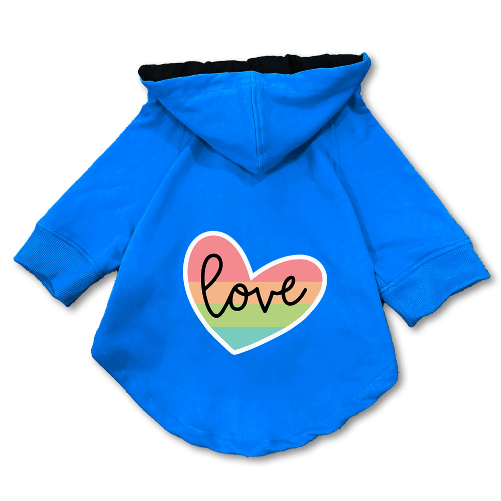 Pawsindia Love Hoodie for Dogs (Blue) image 3