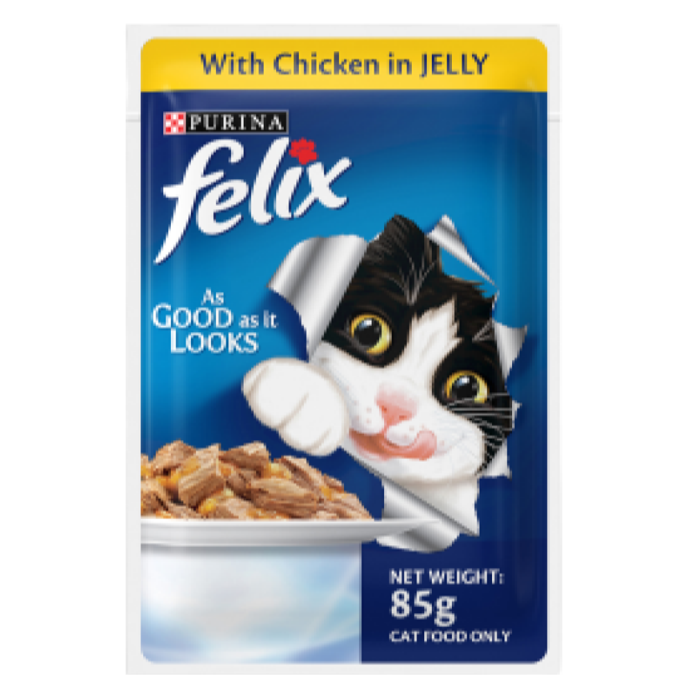 Purina Felix with Chicken in Jelly Complete and Balanced Adult Cat Wet Food