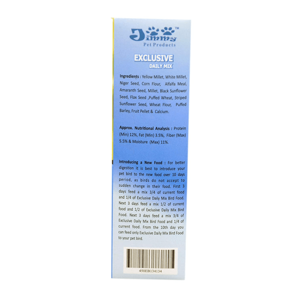 ZuPreem Fruit Blend Bird Food for Small Birds and JiMMy Exclusive Daily Mix Budgies Bird Food Combo image 4
