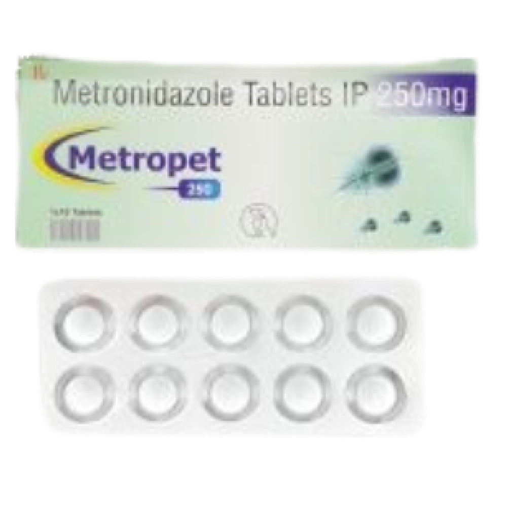 Sihil Metropet 250mg Tablets (Metronidazole) for Dogs and Cats
