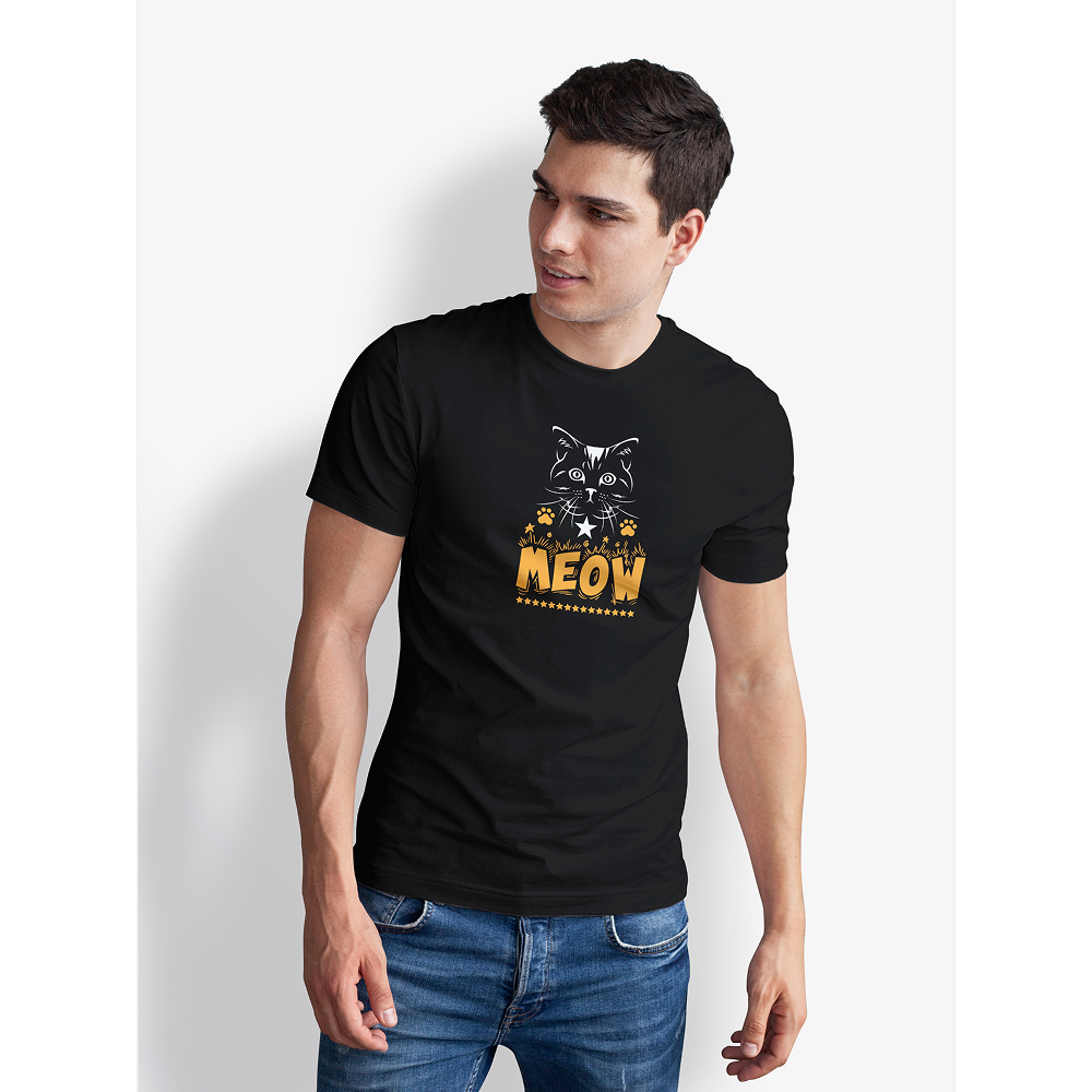 Seek Buy Love Cat Lovers Unisex Tee (Black) image 1