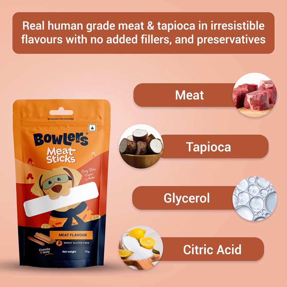Bowlers Meat Sticks Dog Treats image 2