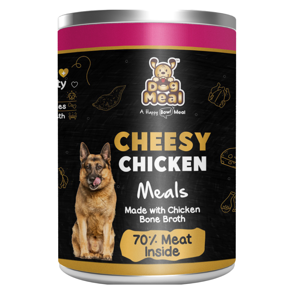 Dog Meal Cheesy Chicken and Chicken & Egg Meals Dog Wet Food Combo