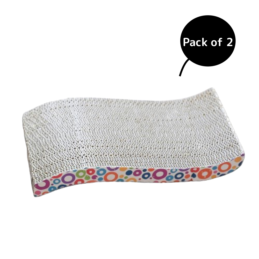 Skatrs The Satisfying Wave Cat Scratcher with 2g Premium Catnip Free (15x7.5x2.8in) image 8